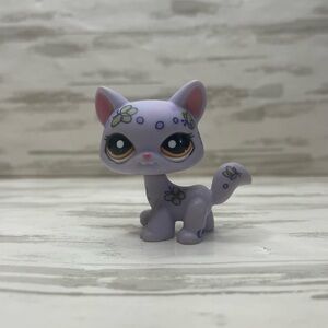 Littlest Pet Shop Purple Deco Art Print Walking Cat